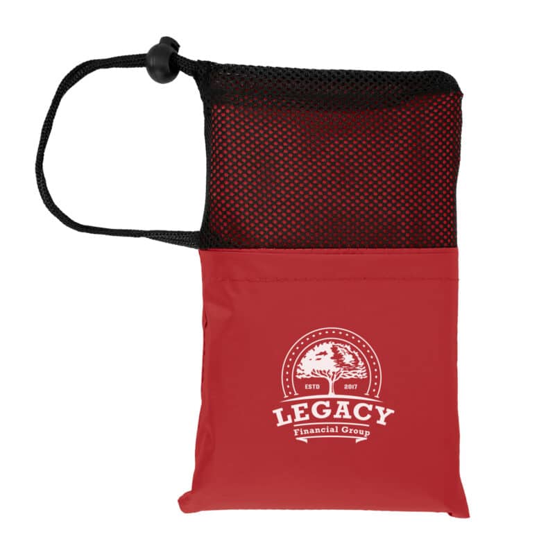 Peva Poncho With Drawstring Pouch - 4