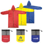 Stadium Rain Coat w/Draw String Mesh Pouch